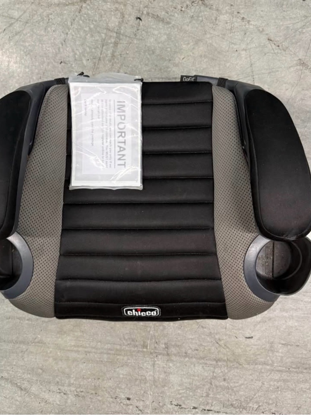 chic Black & Gray Booster Seat Cushion - Men Bags Category